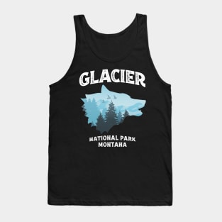 Glacier National Park Wildlife Wolf Tank Top